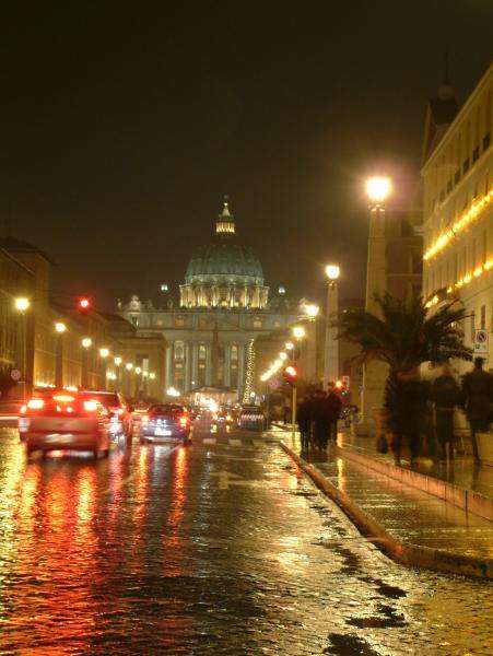 Italia - Rom på natten pussel på nätet
