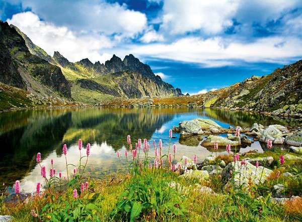 Slovakien - Sjön i Tatras pussel på nätet