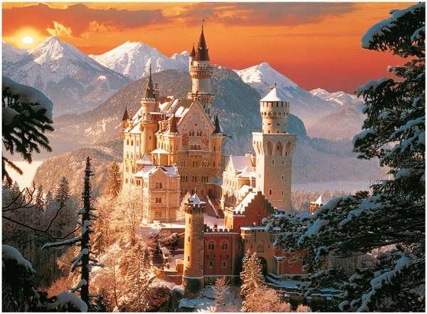 Inverno a Neuschwanstein puzzle online