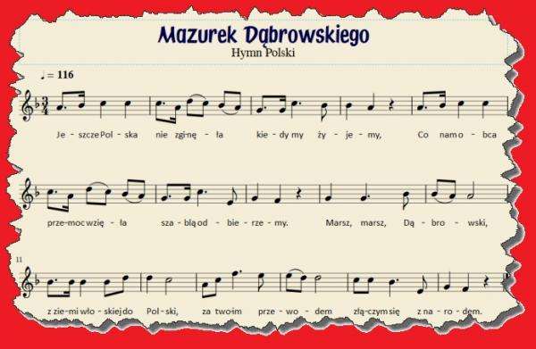 Polská hymna skládačky online