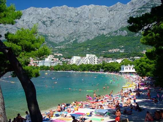 pláž v Chorvatsku skládačka