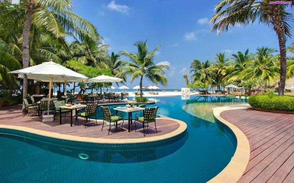 курорт на Малдивите онлайн пъзел