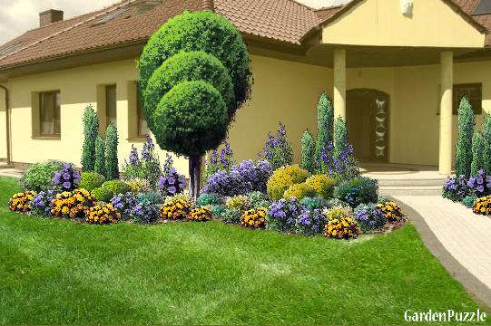 garden in front of the house jigsaw puzzle online