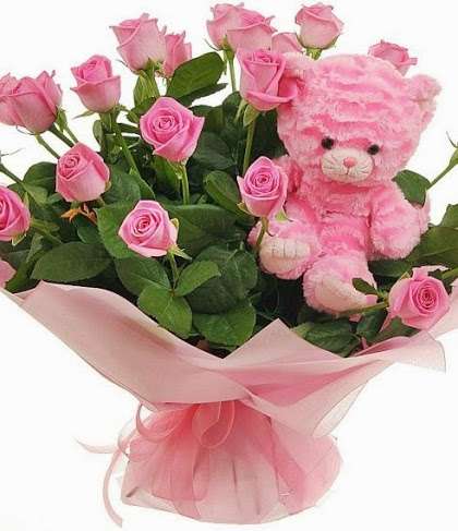 teddybeer rozen legpuzzel online