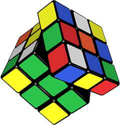 Rubiks kub pussel på nätet