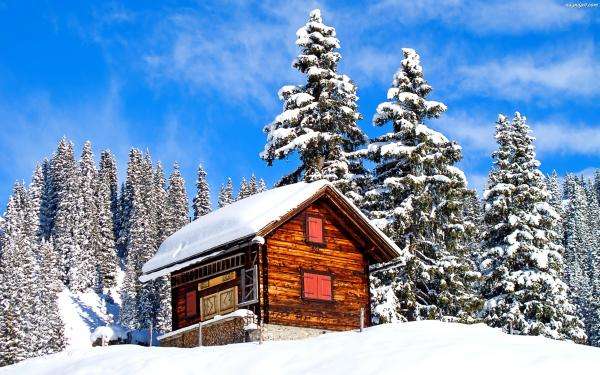 House in mountains jigsaw puzzle online