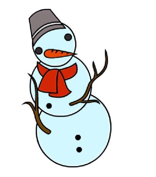 De sneeuwpop van Krysia online puzzel