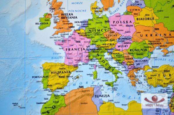 MAP OF EUROPE online puzzle