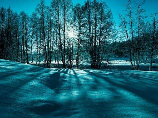 σκιές στο χιόνι παζλ online