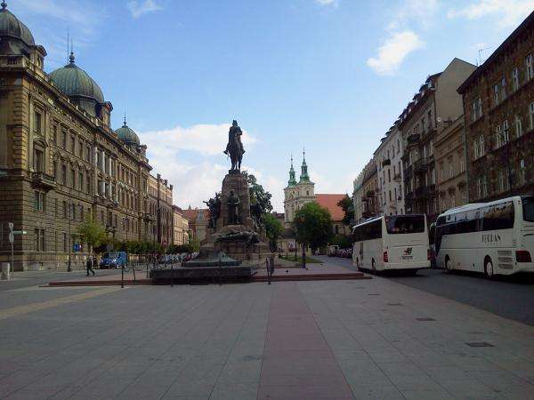 Praça Matejko em Cracóvia puzzle online