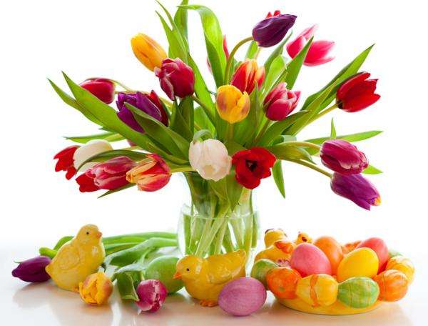 tulipanes de primavera rompecabezas en línea