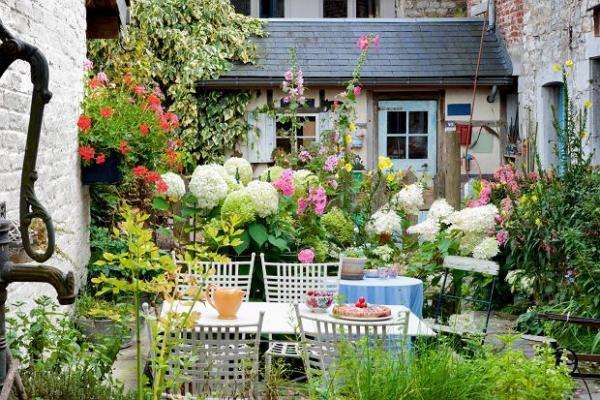 rural idyll among flowers jigsaw puzzle online