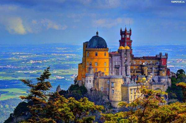 Portugal castle la Pena jigsaw puzzle online