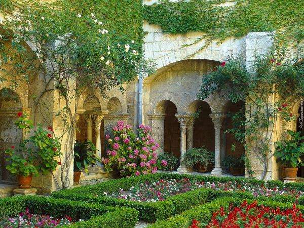 Μοναστήρι κήπος Γαλλία online παζλ