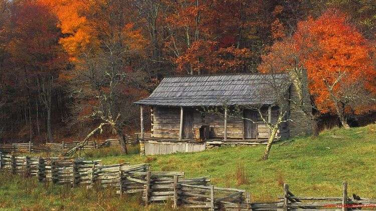 Maison en bois puzzle en ligne