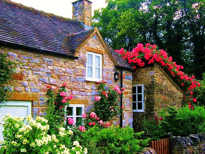 Casa e giardino in stile ingle puzzle online