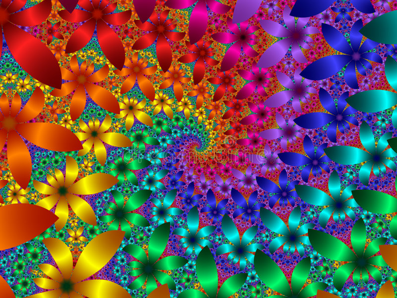 мозайка от цветни венчелистчета онлайн пъзел