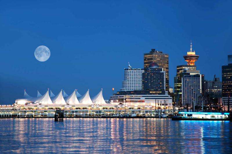 Vancouver bij nacht legpuzzel online