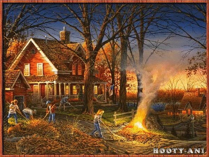 Mal. : autumn cleanup jigsaw puzzle online