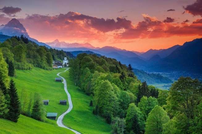 Peisaj din Bavaria puzzle online