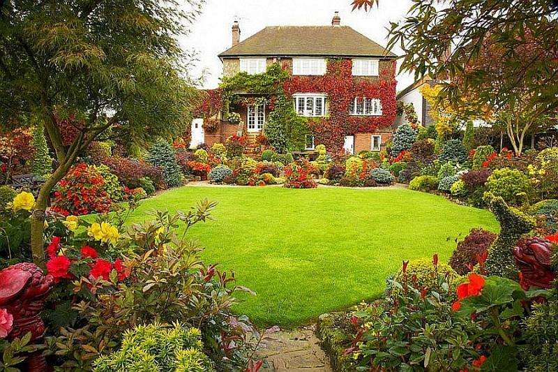 Penthouse in een Engelse tuin online puzzel