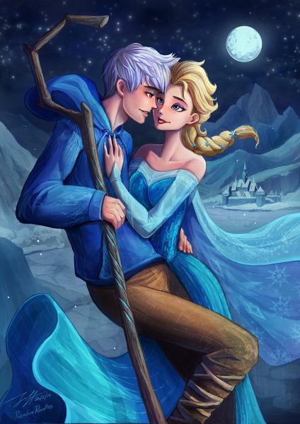 Elsa und Jack Online-Puzzle