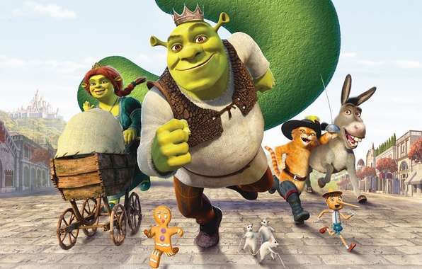 Shrek and the rest jigsaw puzzle online