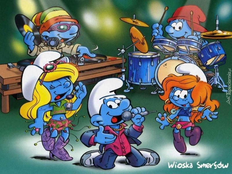 Smurfs musicais quebra-cabeças online