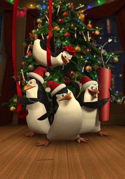 Pinguini de Crăciun din Madagascar jigsaw puzzle online