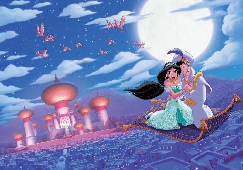 Aladdin a Jasmine skládačky online