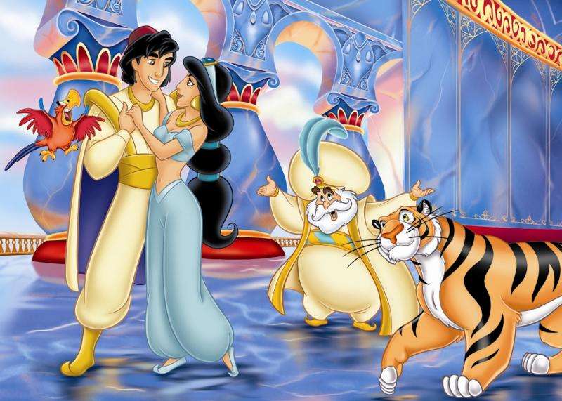 Aladdin a Jasmine online puzzle