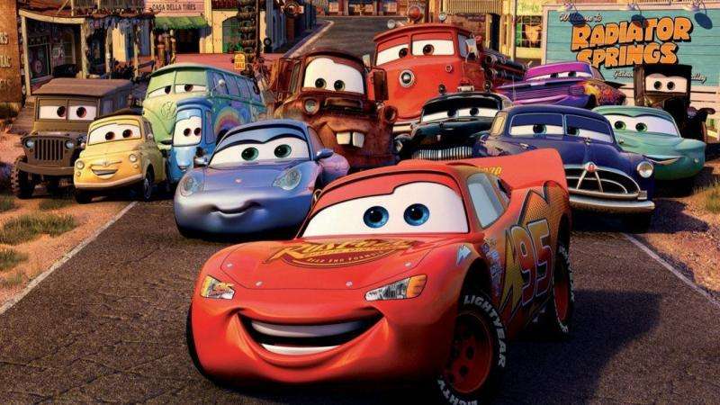3 автомобила Pixar онлайн пъзел