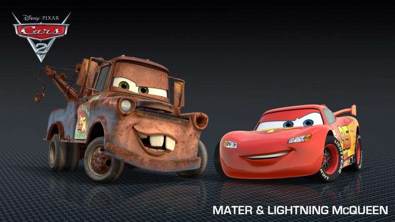 2 Pixar-wagens legpuzzel online