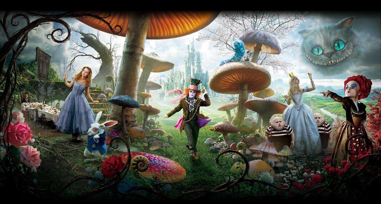 Alice in Wonderland online puzzel