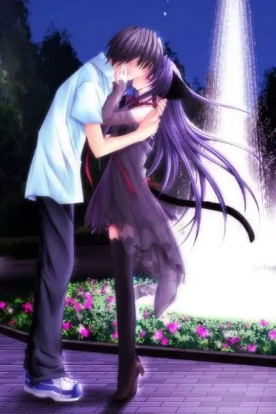 Anime kiss (Anna all grown up??)  Anime couple kiss, Anime kiss, Anime