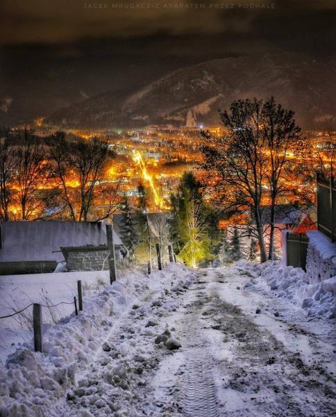 podhale at night jigsaw puzzle online