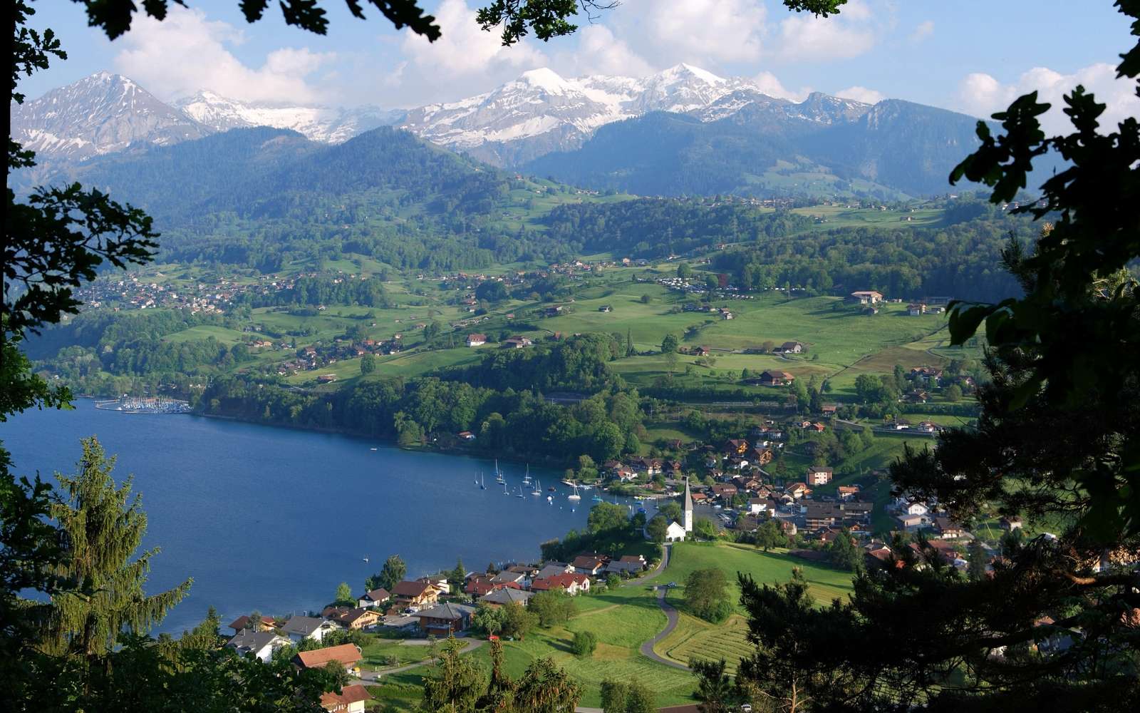 Schweiziskt landskap Pussel online