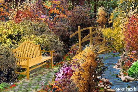 autumn in the garden jigsaw puzzle online