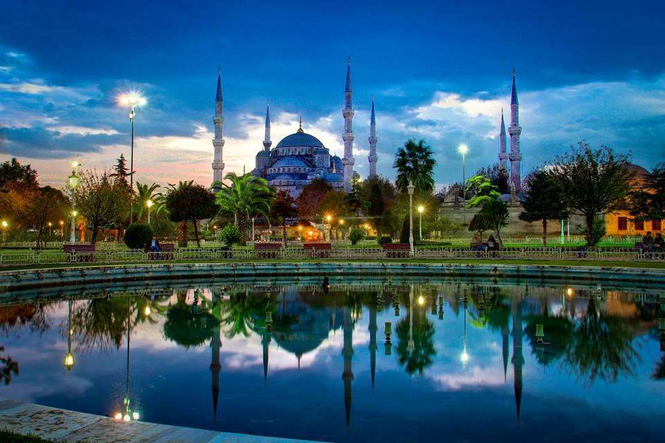 Красивый вид в Турцы пазл онлайн