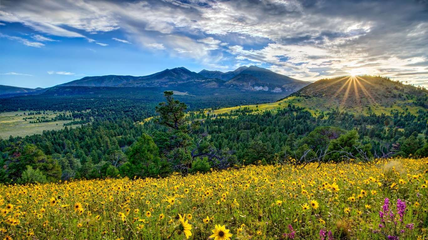 Arizona, mountain landscape online puzzle