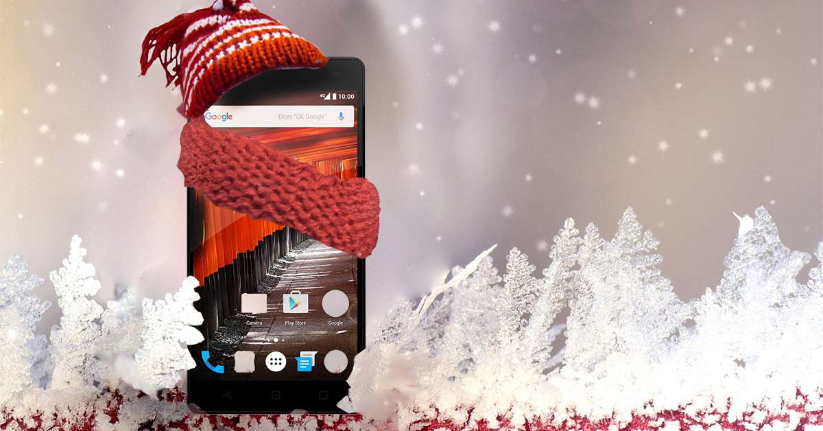 Phone Winter time online puzzle
