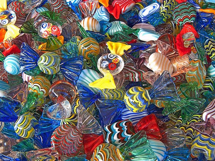 Doces de vidro colorido quebra-cabeças online