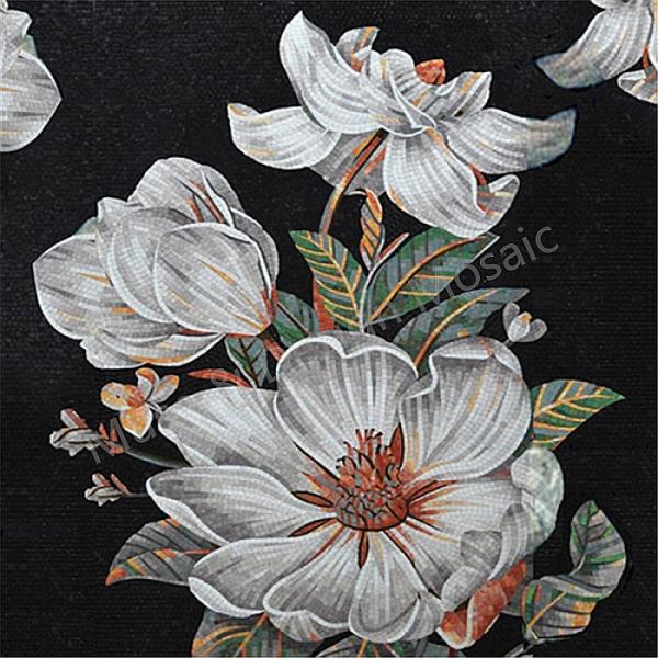 White glass flowers online puzzle
