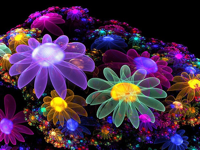 Красочная цветочная композиция пазл онлайн