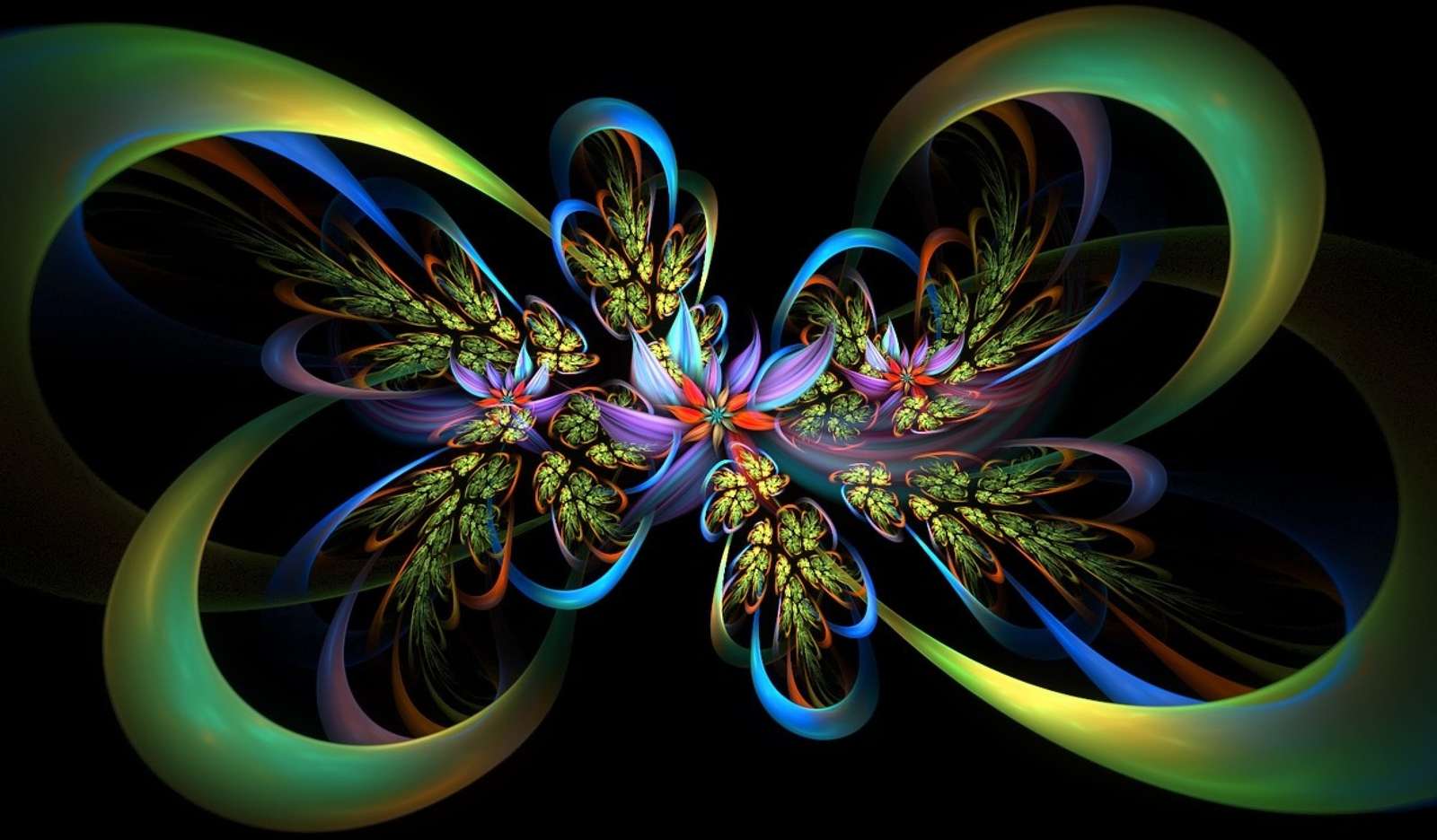 Floral abstractie online puzzel
