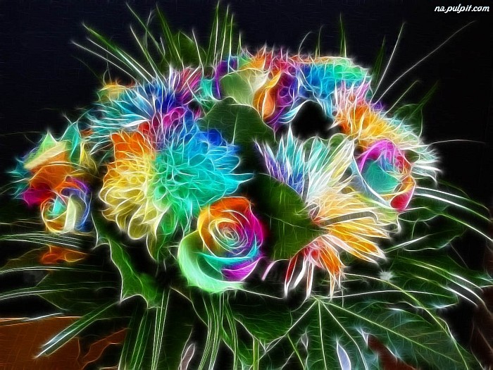 Нежен букет от цветя онлайн пъзел