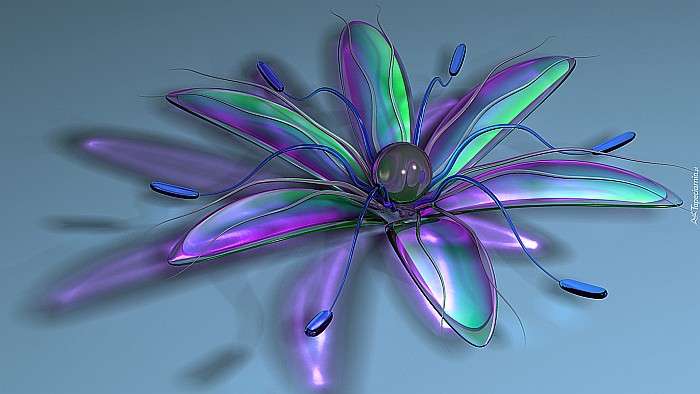 стъклено цвете в графика онлайн пъзел