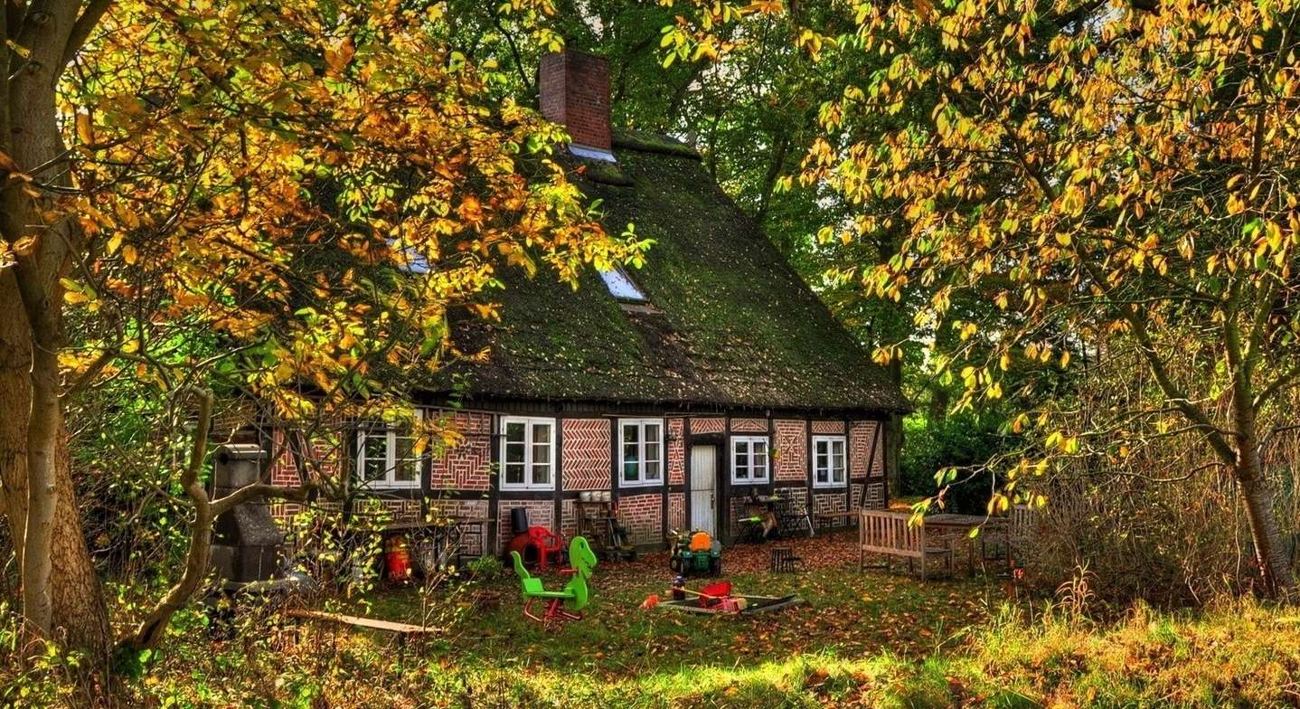 Casa de campo na floresta puzzle online