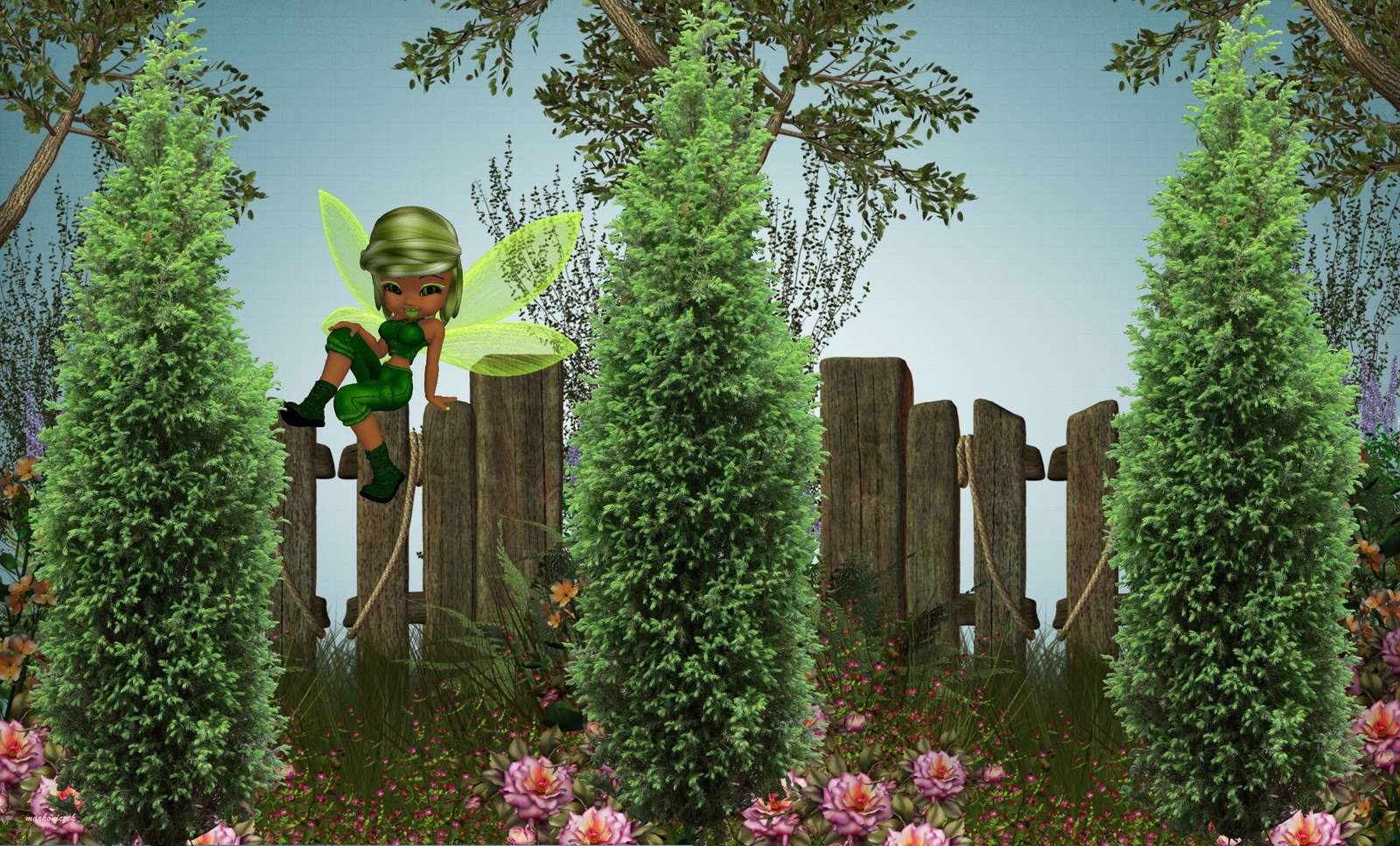 Sprookjesachtige tuin legpuzzel online