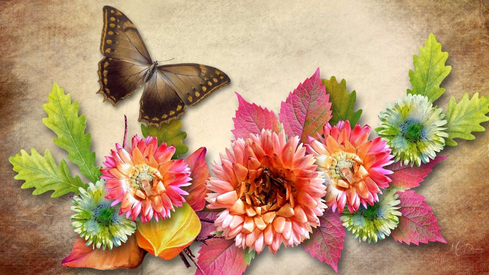 Composição floral puzzle online
